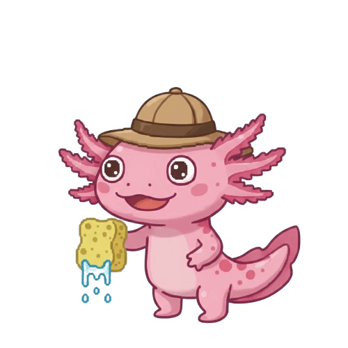 Axol — pixel art axolotl mascot, background remover