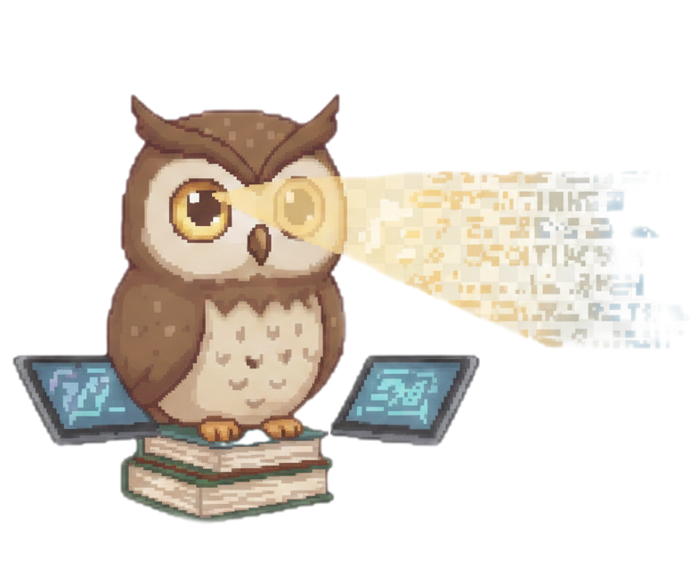 Octo — pixel art owl mascot, watermark remover